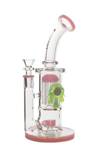 GG200 - 10" SHOWERHEAD TO 8-ARM PERC WATERPIPE WITH DRIPPING EYE DECO