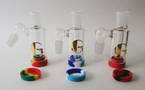 ASH13 - 3.5" RECLAIM ASHCATCHER WITH REMOVABLE SILICONE CONTAINER